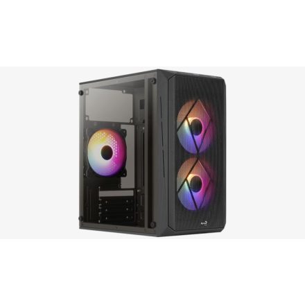 Aerocool CS-107 (CS-107-A-BK-v2) táp nélküli Micro ATX ház fekete (ACCS-PC14032.11)