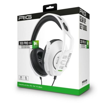 Nacon RIG 300 PRO HX gaming headset fehér (RIG300PROHXW)