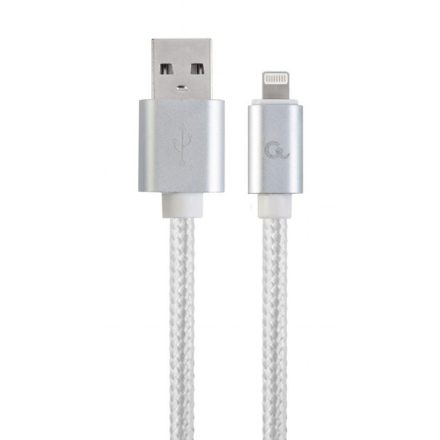 Gembird Cablexpert  USB -> Lightning kábel 1.8m ezüst színű (CCB-mUSB2B-AMLM-6-S)