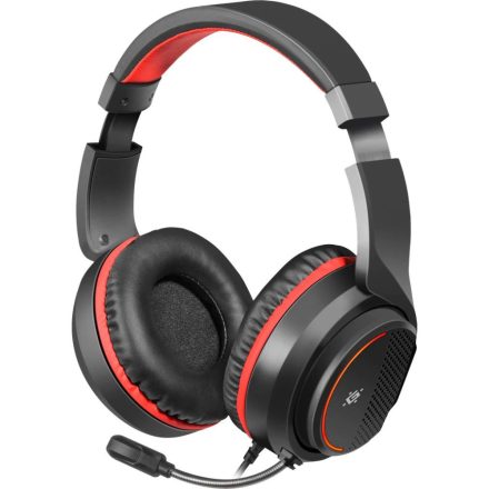 Defender Apex Pro gaming headset fekete-piros (64526)