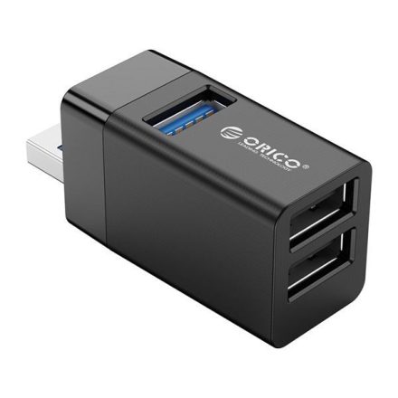 Orico 1x USB 3.0 + 2x USB 2.0 Hub fekete (MINI-U32-BK)