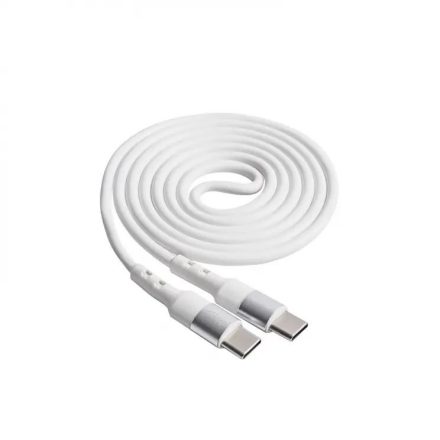 Akyga USB-C - USB-C kábel 60W, 1m fehér (AK-USB-40)