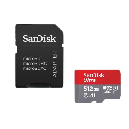 512GB microSDXC Sandisk Ultra CL10 A1 + adapter (SDSQUAC-512G-GN6MA / 215424)