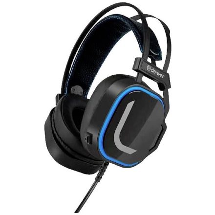 Denver GHS-131 Gamer Over Ear headset sezetékes stereo fekete (123030000010)