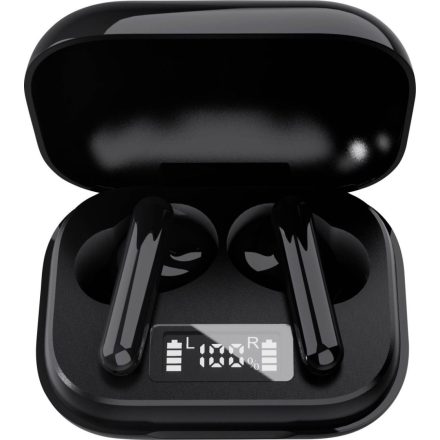 Denver TWE-38 In Ear Bluetooth® Elemtöltés kijelzés fejhallgató  fekete (111191120250 )