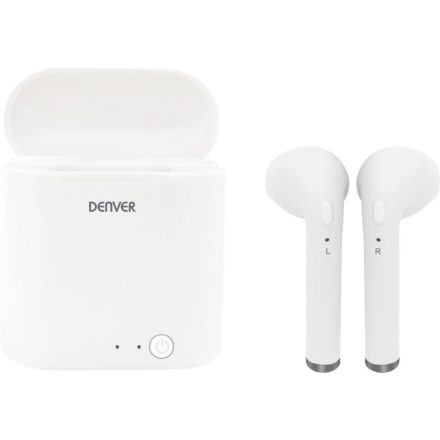 Denver TWQ-40 In Ear Bluetooth® fejhallgató fehér (111191120190)