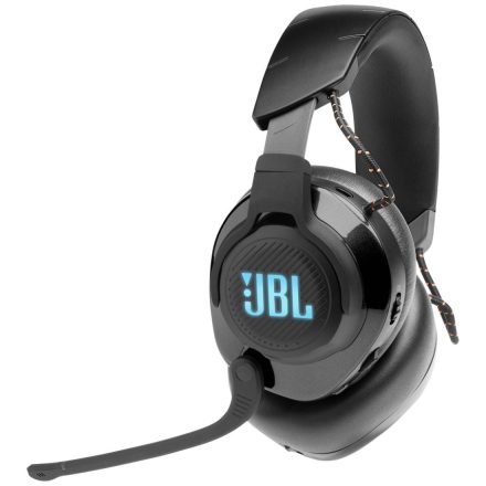 JBL Quantum 610 BLK Gamer Over Ear headset Rádiójel vezérlésű Fekete mikrofon zajelnyomás mikrofon némítás (JBLQUANTUM610BLK)