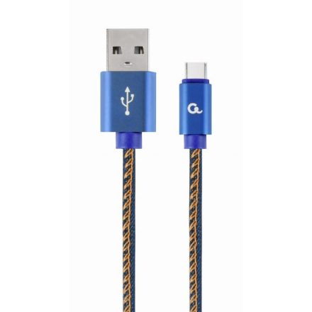 Gembird Premium USB Type-C - USB-A kábel 1m kék (CC-USB2J-AMCM-1M-BL)