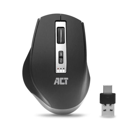 ACT AC5145 Multi-Connect vezeték nélküli (Bluetooth 3.0, 5.0 és 2.4GHz) egér fekete