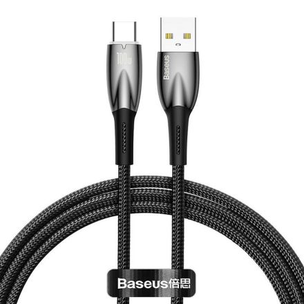 Baseus Glimmer Series USB USB-C kábel 100W 1m fekete (CADH000401)