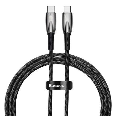 Baseus Glimmer USB-C - USB-C töltőkábel 100W 1m fekete (CADH000701)