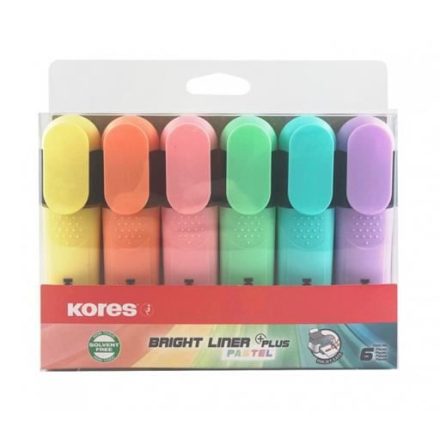 Kores Bright Liner Plus Pastel szövegkiemelő készlet 0,5-5 mm 6 szín (36166)