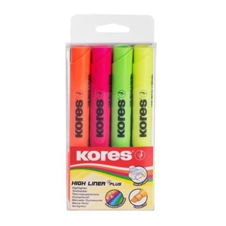 Kores High Liner Plus szövegkiemelő készlet 0,5-5 mm 4 szín (36040)