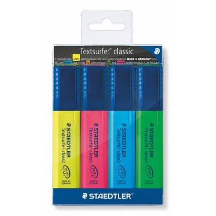 Staedtler "Textsurfer Classic 364" szövegkiemelő készlet 1-5 mm 4 szín (364 WP4)