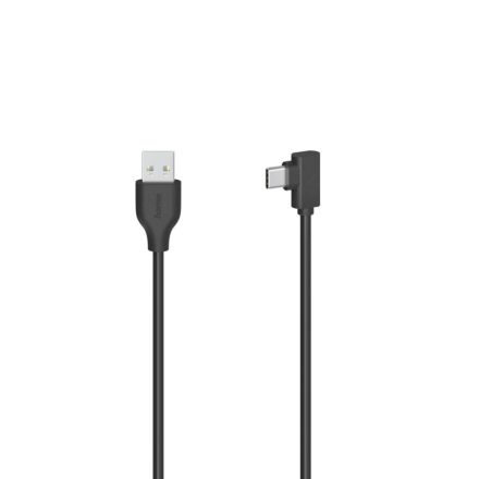 Hama USB-A – USB-C 90° adatkábel 0.75m fekete (200646)