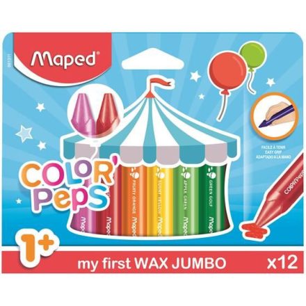 Maped "Color'Peps MAXI Wax" zsírkréta 12 db (861311)