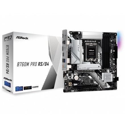 ASRock B760M Pro RS/D4 alaplap (90-MXBKL0-A0UAYZ)