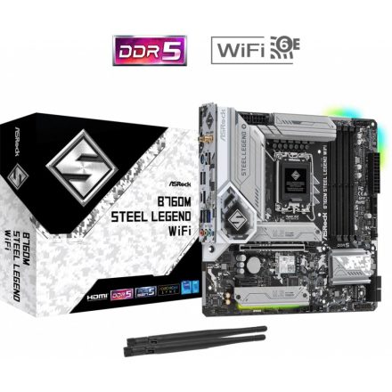 ASRock B760M Steel Legend WiFi alaplap (90-MXBL70-A0UAYZ)