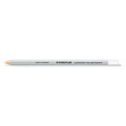 Staedtler "Lumocolor 108" hatszögletű, lemosható ceruza fehér (omnichrom) (108-0)