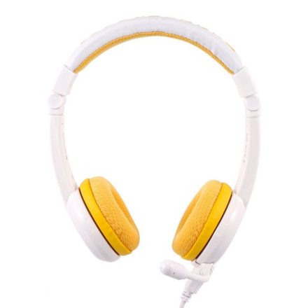 BuddyPhones School+ sztereó headset sárga-fehér (BP-SCHOOLP-YELLOW)