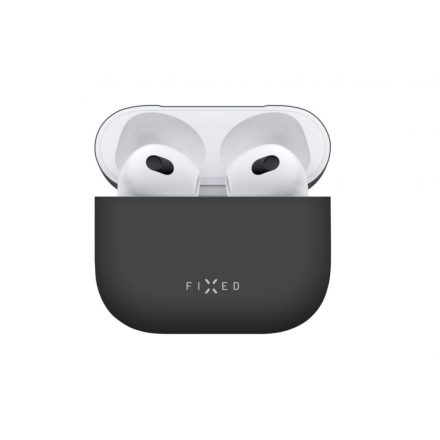 FIXED Silky Apple AirPods 3 tok fekete (FIXSIL-816-BK)