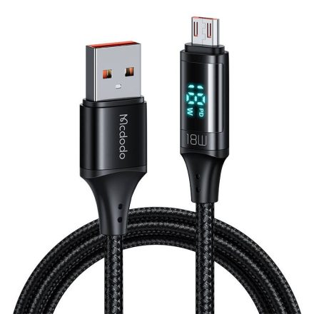 Mcdodo USB - Micro USB kábel 3A 1,2m fekete (CA-1070)