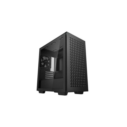 Deepcool CH370 táp nélküli ablakos Micro ATX ház fekete (R-CH370-BKNAM1-G-1)