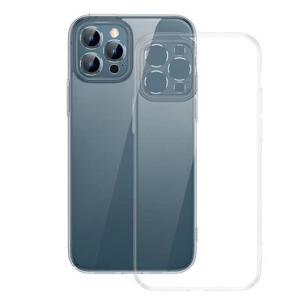 Baseus Crystal iPhone 12 Pro tok átlátszó és üvegfólia (ARJB020102)