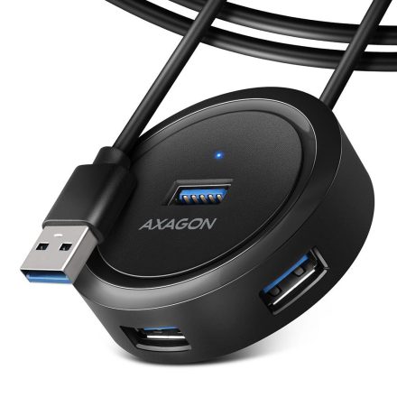 Axagon HUE-P1AL SuperSpeed 4xUSB-A portos, USB-A csatlakozós hub