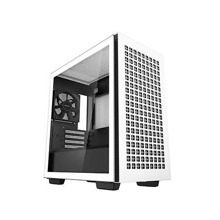 Deepcool CH370 WH táp nélküli ablakos Micro ATX ház fehér (R-CH370-WHNAM1-G-1)