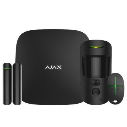 AJAX StarterKit Cam Plus biztonságtechnikai kezdőcsomag fekete (20504)
