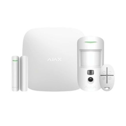 AJAX StarterKit Cam Plus biztonságtechnikai kezdőcsomag fehér (20294)