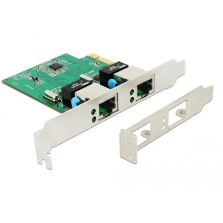 DeLock 2x Gigabit PCIe hálózati kártya (89999)