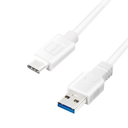 LogiLink Type-C - USB-A kábel fehér 1m (CU0174)