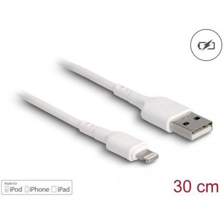 Delock USB-A - Lightning töltőkábel 30cm (87866)