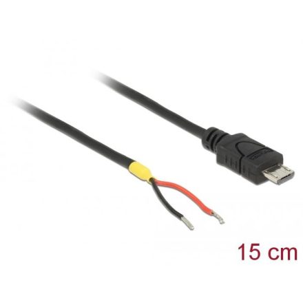 Delock USB Micro-B > 2 db nyitott vezeték 15 cm Raspberry Pi (85306)