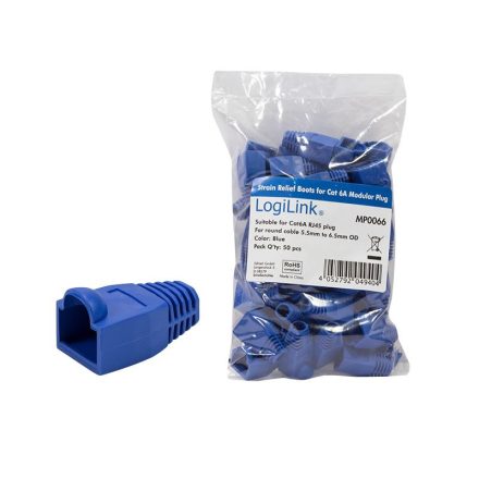 LogiLink RJ45 törésgátló 50db kék (MP0066)