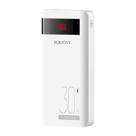 Romoss Sense 6PS Pro Power Bank 20000mAh 30W fehér (PSN20-191-1133H)