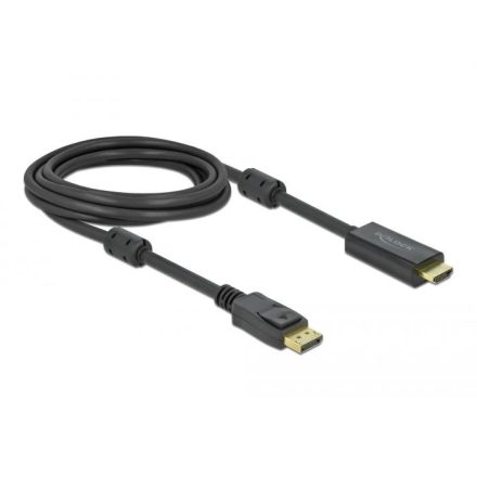 Delock DisplayPort 1.2 - HDMI aktív kábel 4K, 60Hz, 3m (85957)