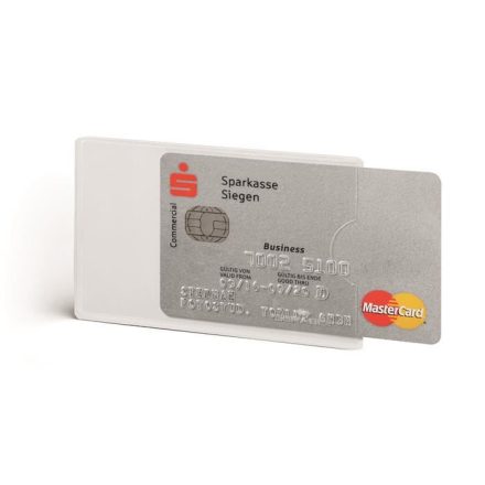 DURABLE bankkártyatartó 1db-os RFID védelemmel áttetsző (890319)