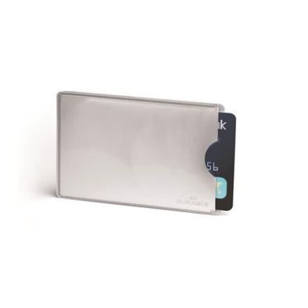 DURABLE bankkártyatartó 1db-os RFID védelemmel ezüst színű (890023)
