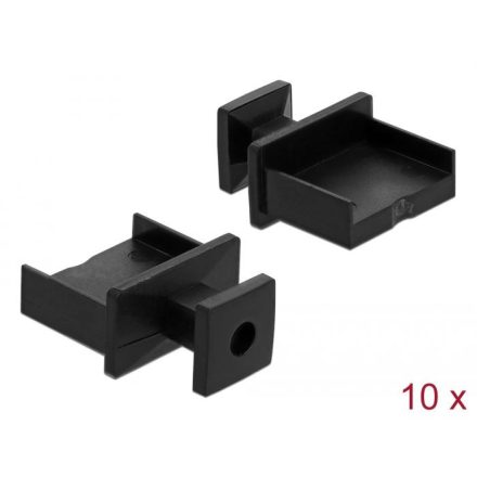 Delock USB Type-A anya csatlakozóvédő 10db fekete (64009)