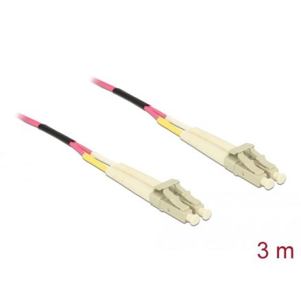 Delock Optical Fibre LC > LC Multi-mode OM4 kábel 3m (84642)