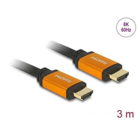 Delock High Speed HDMI kábel 48Gbps, 8K, 60Hz, 3m (86987)