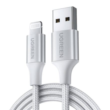 UGREEN US199 USB-A – Lightning kábel 2.4A 1.5m ezüst (60162)