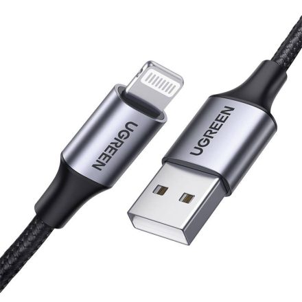 UGREEN Lightning USB-A kábel 2.4A US199, 1.5m fekete (60157)