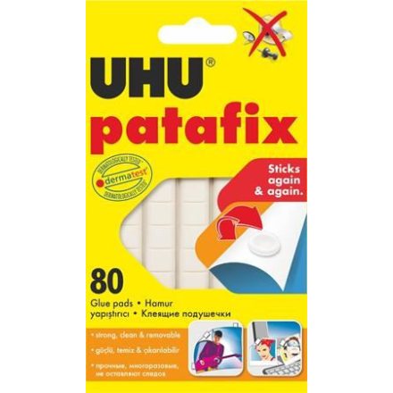 UHU Patafix gyurmaragasztó 80 kocka/csomag (1160039125)