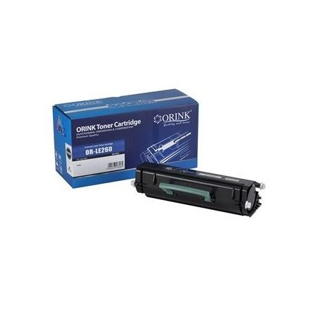 Orink utángyártott Lexmark E260 toner fekete (LEOE260)