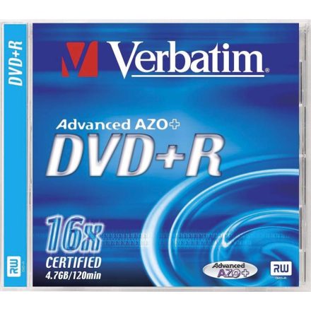 Verbatim DVD+R 4.7GB 16x nyomtatható DVD lemez