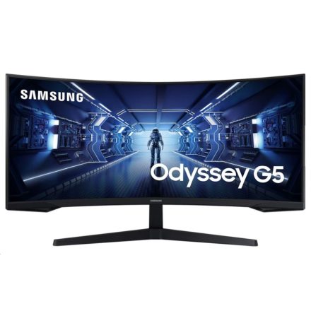 34" Samsung Odyssey G55T ívelt LCD monitor fekete (LC34G55TWWPXEN)